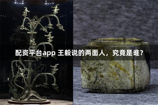 配资平台app 王毅说的两面人，究竟是谁？