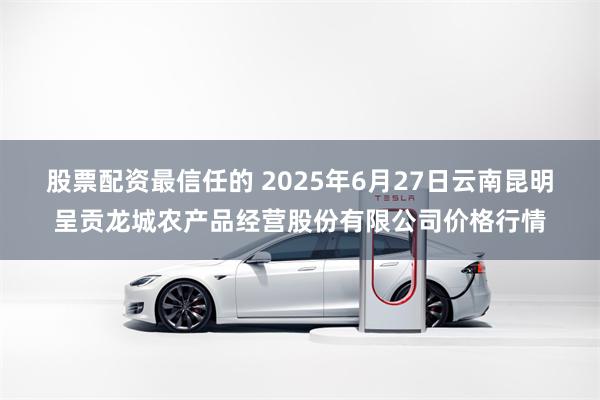 股票配资最信任的 2025年6月27日云南昆明呈贡龙城农产品经营股份有限公司价格行情